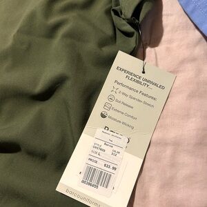 Scrub st army green petite pants small and large top